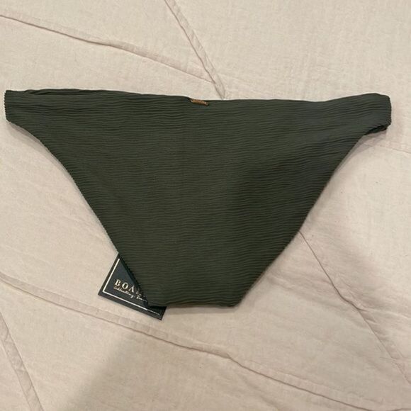 Anthropologie x Boamar Camellia Army Texture Green Bikini Bottoms XS New - Picture 4 of 9